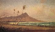 Gideon Jacques Denny Waikiki Beach, oil painting on canvas